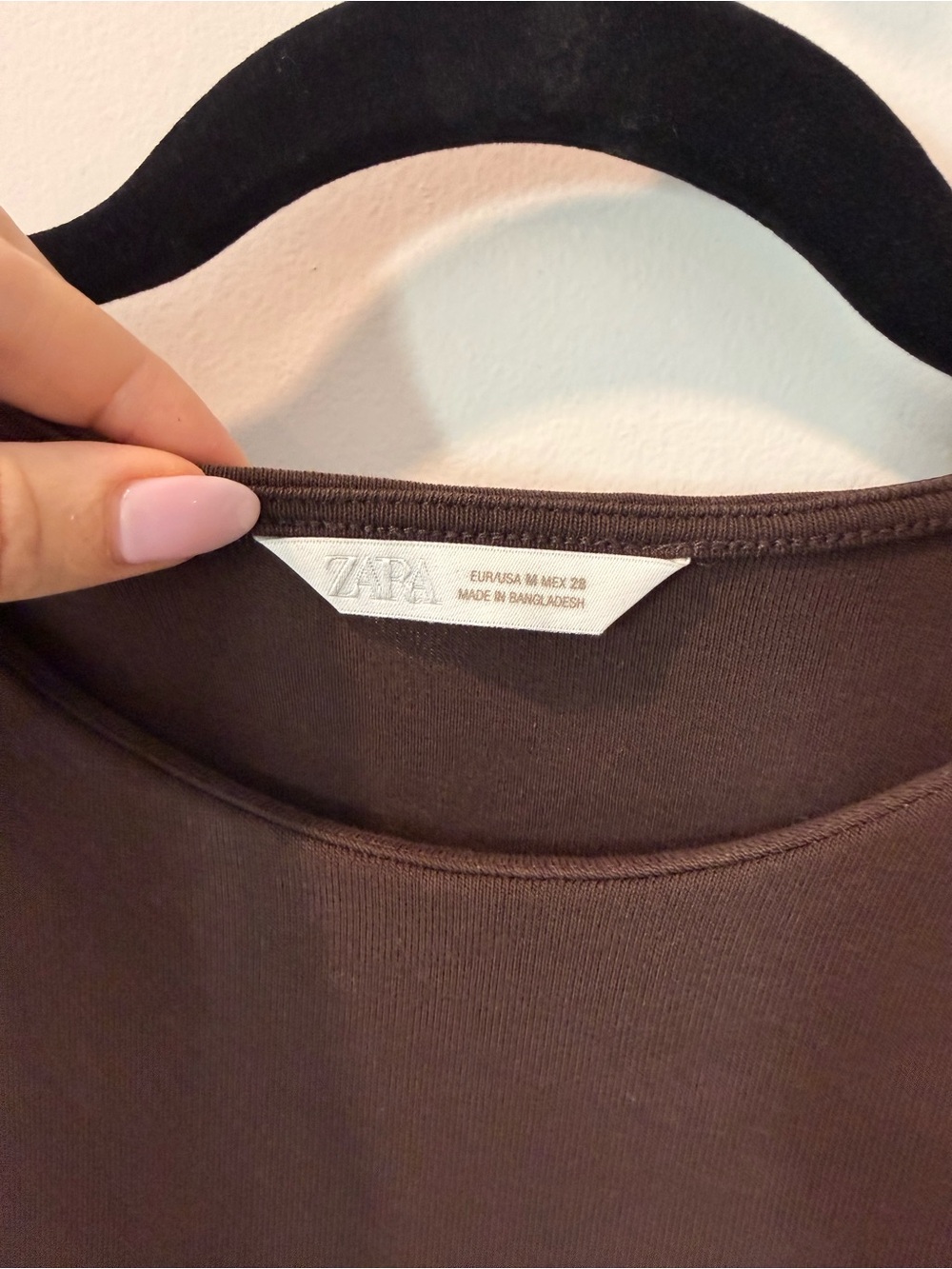 Zara Brown Cap-Sleeve Ribbed Tank - Picture 3 of 3